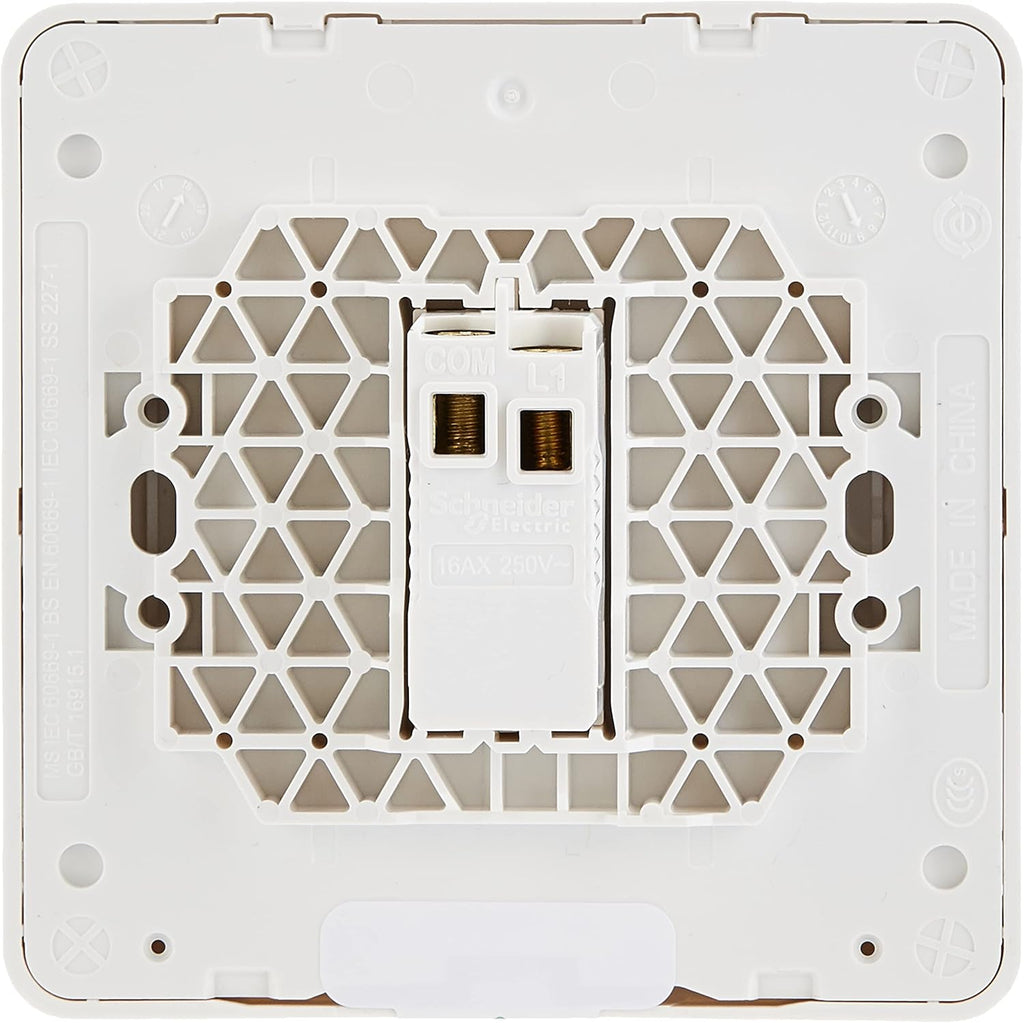 Schneider Electric E8331L1_WE AvatarOn White - 1-way plate switch 1 gang - 16AX - White